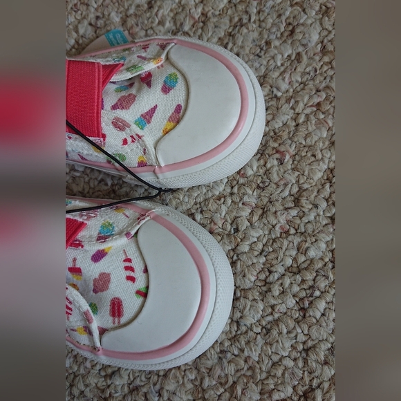 lily and Dan Colorful Ice Cream Cone Slip-On Canvas Sneakers size 8/9 - Picture 6 of 9